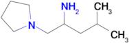 4-Methyl-1-(pyrrolidin-1-yl)pentan-2-amine