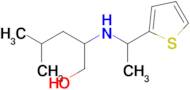 4-Methyl-2-((1-(thiophen-2-yl)ethyl)amino)pentan-1-ol