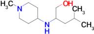 4-Methyl-2-((1-methylpiperidin-4-yl)amino)pentan-1-ol