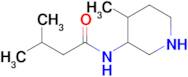 3-Methyl-N-(4-methylpiperidin-3-yl)butanamide
