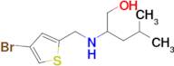 2-(((4-Bromothiophen-2-yl)methyl)amino)-4-methylpentan-1-ol