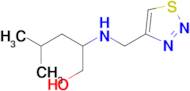 2-(((1,2,3-Thiadiazol-4-yl)methyl)amino)-4-methylpentan-1-ol