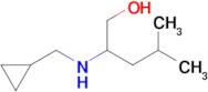 2-((Cyclopropylmethyl)amino)-4-methylpentan-1-ol