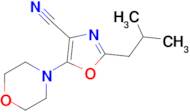 2-Isobutyl-5-morpholinooxazole-4-carbonitrile