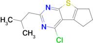 4-Chloro-2-isobutyl-6,7-dihydro-5h-cyclopenta[4,5]thieno[2,3-d]pyrimidine