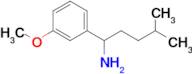 1-(3-Methoxyphenyl)-4-methylpentan-1-amine