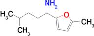 4-Methyl-1-(5-methylfuran-2-yl)pentan-1-amine