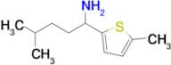 4-Methyl-1-(5-methylthiophen-2-yl)pentan-1-amine