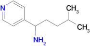 4-Methyl-1-(pyridin-4-yl)pentan-1-amine