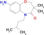 8-Amino-5-isopentyl-3,3-dimethyl-2,3-dihydrobenzo[b][1,4]oxazepin-4(5h)-one