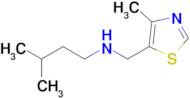 3-Methyl-N-((4-methylthiazol-5-yl)methyl)butan-1-amine