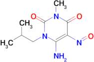 6-Amino-1-isobutyl-3-methyl-5-nitrosopyrimidine-2,4(1h,3h)-dione