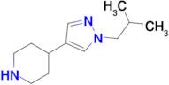 4-(1-Isobutyl-1h-pyrazol-4-yl)piperidine