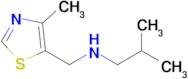 2-Methyl-N-((4-methylthiazol-5-yl)methyl)propan-1-amine