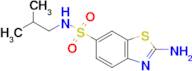 2-amino-N-(2-methylpropyl)-1,3-benzothiazole-6-sulfonamide