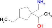 1-(1-(Aminomethyl)-3-ethylcyclopentyl)ethan-1-ol