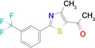 1-(4-Methyl-2-(3-(trifluoromethyl)phenyl)thiazol-5-yl)ethan-1-one