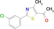 1-(2-(3-Chlorophenyl)-4-methylthiazol-5-yl)ethan-1-one