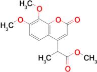 Methyl 2-(7,8-dimethoxy-2-oxo-2h-chromen-4-yl)propanoate