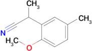 2-(2-Methoxy-5-methylphenyl)propanenitrile
