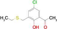 1-(5-Chloro-3-((ethylthio)methyl)-2-hydroxyphenyl)ethan-1-one