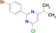 2-(4-Bromophenyl)-4-chloro-6-isopropylpyrimidine