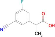 2-(3-Cyano-5-fluorophenyl)propanoic acid