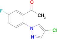 1-(2-(4-Chloro-1h-pyrazol-1-yl)-5-fluorophenyl)ethan-1-one
