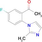 1-(5-Fluoro-2-(2-methyl-1h-imidazol-1-yl)phenyl)ethan-1-one