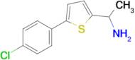 1-(5-(4-Chlorophenyl)thiophen-2-yl)ethan-1-amine