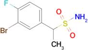 1-(3-Bromo-4-fluorophenyl)ethane-1-sulfonamide