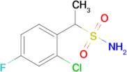 1-(2-Chloro-4-fluorophenyl)ethane-1-sulfonamide