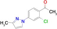 1-(2-Chloro-4-(3-methyl-1h-pyrazol-1-yl)phenyl)ethan-1-one