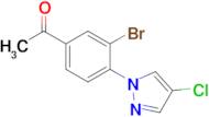 1-(3-Bromo-4-(4-chloro-1h-pyrazol-1-yl)phenyl)ethan-1-one