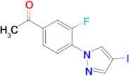 1-(3-Fluoro-4-(4-iodo-1h-pyrazol-1-yl)phenyl)ethan-1-one