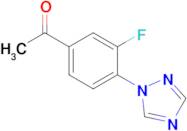 1-(3-Fluoro-4-(1h-1,2,4-triazol-1-yl)phenyl)ethan-1-one