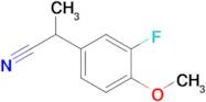 2-(3-Fluoro-4-methoxyphenyl)propanenitrile