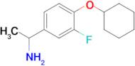 1-(4-(Cyclohexyloxy)-3-fluorophenyl)ethan-1-amine