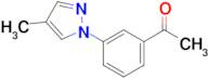 1-(3-(4-Methyl-1h-pyrazol-1-yl)phenyl)ethan-1-one