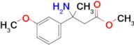 Methyl 3-amino-3-(3-methoxyphenyl)butanoate