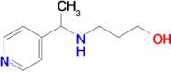 3-((1-(Pyridin-4-yl)ethyl)amino)propan-1-ol