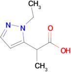 2-(1-Ethyl-1h-pyrazol-5-yl)propanoic acid