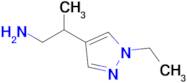 2-(1-Ethyl-1h-pyrazol-4-yl)propan-1-amine