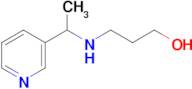 3-((1-(Pyridin-3-yl)ethyl)amino)propan-1-ol