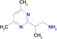 2-(4,6-Dimethylpyrimidin-2-yl)propan-1-amine