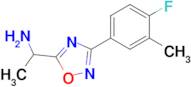 1-(3-(4-Fluoro-3-methylphenyl)-1,2,4-oxadiazol-5-yl)ethan-1-amine