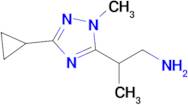 2-(3-Cyclopropyl-1-methyl-1h-1,2,4-triazol-5-yl)propan-1-amine