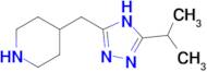 4-{[5-(propan-2-yl)-4H-1,2,4-triazol-3-yl]methyl}piperidine