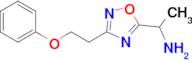 1-(3-(2-Phenoxyethyl)-1,2,4-oxadiazol-5-yl)ethan-1-amine