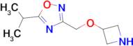 3-((Azetidin-3-yloxy)methyl)-5-isopropyl-1,2,4-oxadiazole